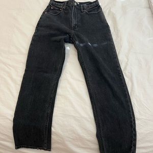 Abercrombie & Fitch Ultra High Rise Ankle Straight Jeans